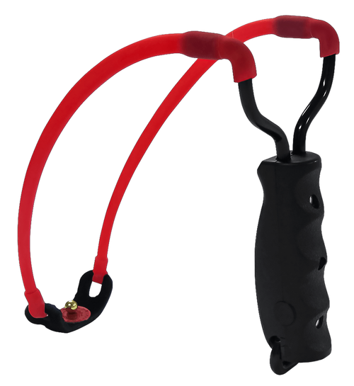 BEEMAN/MARKSMAN PRODUCTS Marksman 3030 Marksman 3030 Traditional Slingshot Red Hyper-Velocity Band Black Molded Handle