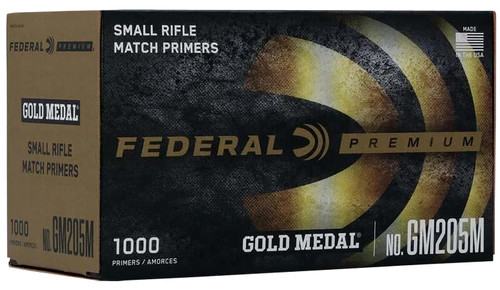 FEDERAL CARTRIDGE/KINETIC Federal GM205M Gold Medal Premium Small Rifle Multi Caliber 1000 Per Box/5 Case