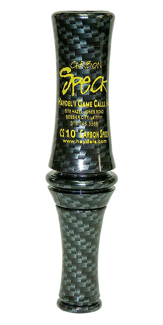 HAYDELS GAME CALLS INC Haydel's Game Calls CS10 Carbon Speck  Open Call Single Reed Specklebelly Sounds Attracts Geese Black Carbon
