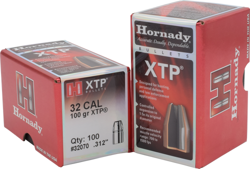 HORNADY MFG CO Hornady 32070 XTP  32 Cal .312 100 gr Hollow Point 100 Per Box/ 25 Case