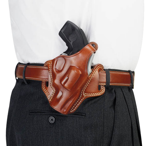 GALCO INTERNATIONAL Galco FL114 Fletch  OWB Tan Leather Belt Slide Fits S&W K Frame Fits Ruger Security-Six Right Hand