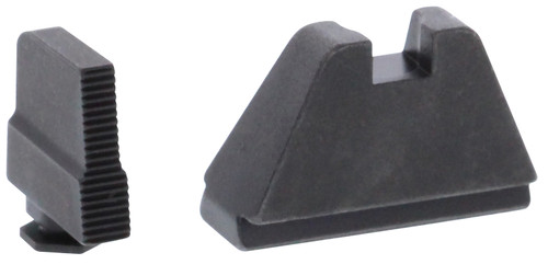 AMERIGLO LLC AmeriGlo GL507 Optic Compatible Sight Set for Glock  5XL Tall Serrated Front Sight-Black Rear Sight