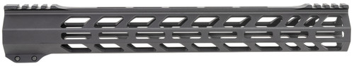 TACFIRE INC TacFire  A.C.E. Low Profile M-Lok Handgaurd 15" Black Hardcoat Anodized Aluminum for 308 Win AR-10