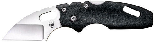 COLD STEEL (GSM) Cold Steel CS20MT Tuff Lite  Mini 2" Folding Sheepsfoot Plain 4034 SS Blade, 3" Black Griv-Ex Handle, Includes Pocket Clip