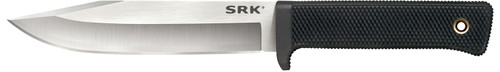 COLD STEEL (GSM) Cold Steel CS-35AN San Mai SRK 6" Fixed Plain Satin VG-10 San Mai Blade/Black Checkered w/Finger Guard Kray-Ex Handle