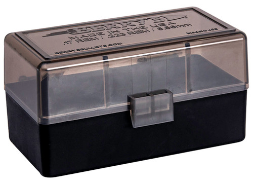 BERRYS MANUFACTURING INC Berry's 29682 Ammo Box  223Rem/5.56NATO Smoke/Black Polypropylene 50rd