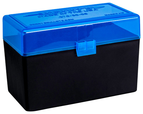 BERRYS MANUFACTURING INC Berry's 82467 Ammo Box  243/308Win Blue/Black Polypropylene 50rd