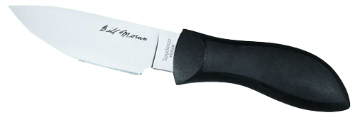 SPYDERCO INC (SKA) Spyderco FB02P Moran  3.88" Fixed Drop Point Plain Satin VG-10 SS Blade/Black FRN Handle Includes Sheath w/G-Clip