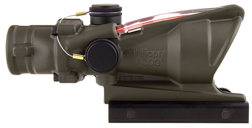 TRIJICON INC Trijicon 100309 ACOG  OD Green 4x32mm Illuminated Red Chevron .223/5.56 BDC Reticle