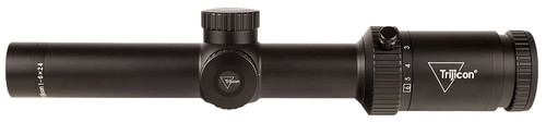 TRIJICON INC Trijicon 2900021 Credo HX  Satin Black 1-6x24mm 30mm Tube LED Illuminated Red MOA Segmented Circle Reticle