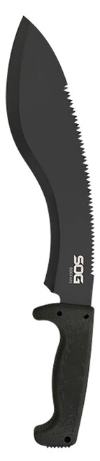 SOG KNIVES (GSM OUTDOORS) S.O.G SOGMC11N SOGfari  12" Black Hardcased 3Cr13MoV SS Blade Black Kraton Handle 18" Long Includes Sheath
