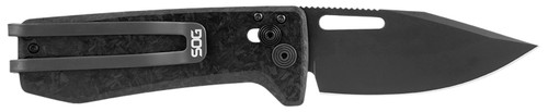SOG KNIVES (GSM OUTDOORS) S.O.G SOG12630557 Ultra XR XHP 2.80" Folding Plain Black Satin TiCN Cryo CTS XHP Blade/ Black Carbon Fiber Handle Includes Pocket Clip
