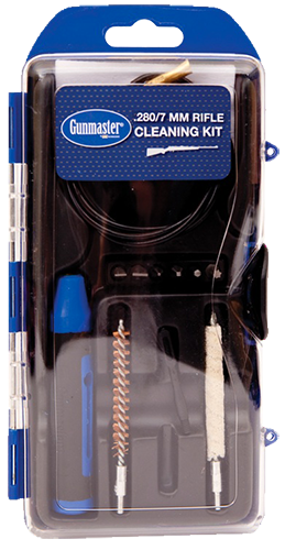 DAC TECHNOLOGIES DAC GM7LR GunMaster Cleaning Kit 7mm 280 Cal Rifle Brass Bristles 12 Black/Blue Clamshell Case