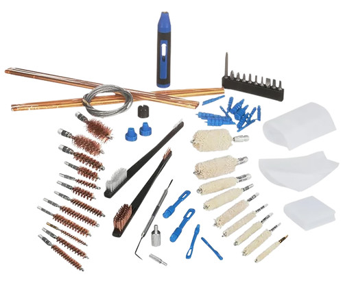 DAC TECHNOLOGIES DAC 38296 Super Deluxe Universal Gun Cleaning Kit Multi-Caliber/62 Pieces Silver