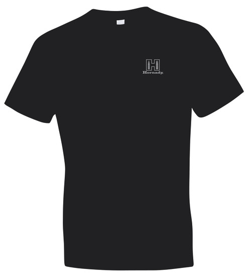 HORIZON DESIGN Hornady Gear 30126 Fueled By Hornady  Black Cotton, Short Sleeve Semi-Fitted 3XL