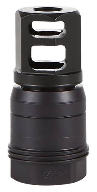 SIG SAUER INC Sig Sauer SL76258X2490DEGM Clutch-Lok QD Muzzle Brake Black Stainless Steel with 5/8" 24 tpi Threads for 7.62mm 90 Degree Taper