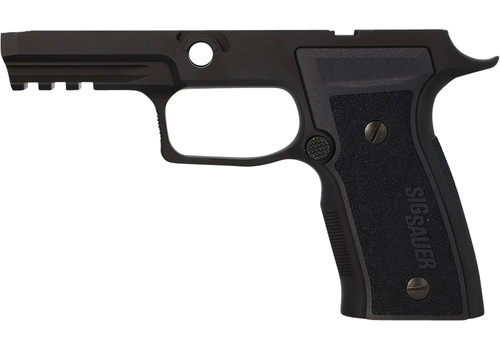 SIG SAUER INC Sig Sauer 8901514 P320 Grip Module AXG Carry, 9mm Luger/40 S&W/357 Sig, Black Aluminum Medium Grip Frame, Polymer Grip Panels, Fits Sig P320 (Non-Manual Safety)