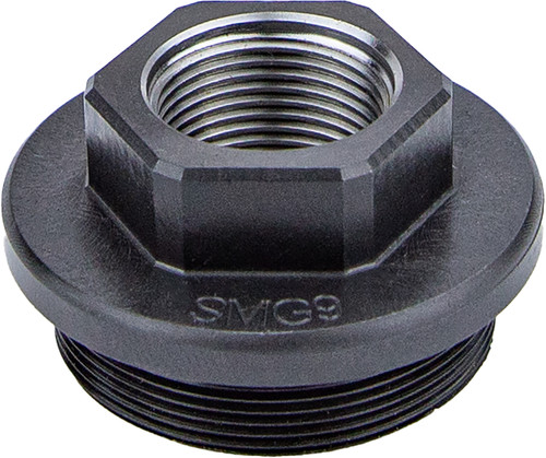 Kgm Suppressors A-SMG9-DTA-S-2 SMG9 Direct Thread Adapter Black Nitride Steel 1/2"x36 Threads