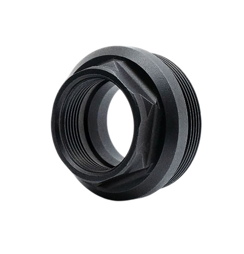 Armaspec ARM891-BLK HUB Thread Adapter Fits 1 3/8"x24 External 0.9x24 Internal Stainless Steel Black
