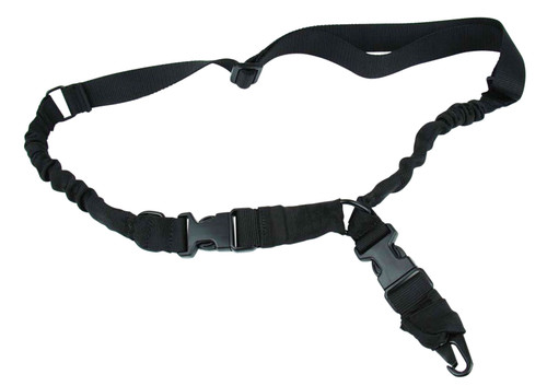 TACFIRE INC TacFire SL003B 2 To 1 Point Sling Black Nylon 30"-40" OAL Adjustable Double Bungee Rifle