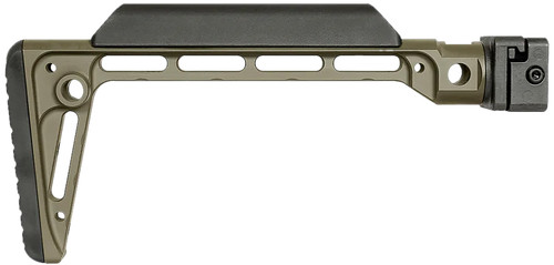 MIDWEST INDUSTRIES INC Midwest Industries MIMINSFODG Minimalistic Side Folding Stock ODG 6061 Aluminum Folding