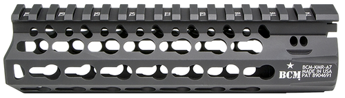 BRAVO COMPANY MFG BCM KMRA7556BK KMR Alpha Handguard 7" Keymod Style Made of Aluminum with Black Anodized Finish for AR-15