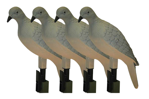 MOJO/HUNT WISE Mojo Outdoors HW9004 Clip On  Dove Species Natural Plastic 4 Per Pack