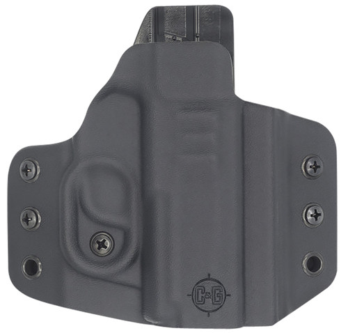 C&G ARMS (HOLSTERS) C&G Holsters 0256100 Covert  OWB Black Kydex Belt Loop Fits Sig P365/P365 XL