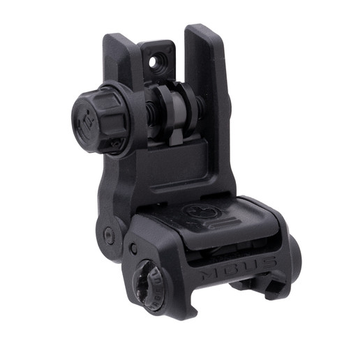 MAGPUL INDUSTRIES CORP Magpul MAG1167-BLK MBUS 3 Sight Rear  Black Flip Up for AR-10/AR-15/M4/M16/M110/SR-25