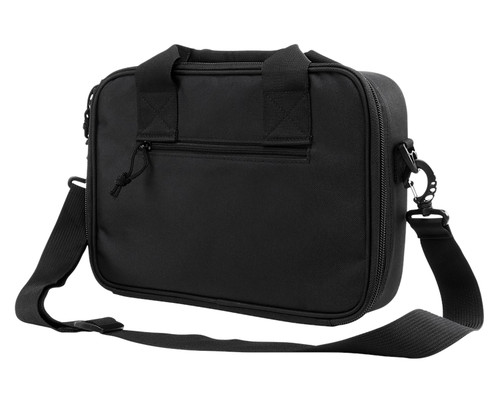 NCSTAR / VISM NcStar CPDX2971B VISM Double Pistol Range Bag w/ Mag Pouches Loop Fasteners Zippers Padding & Black Finish