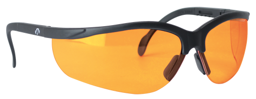 GSM OUTDOORS Walker's GWPAMBLSG Sport Glasses  Adult Amber Lens Polycarbonate Black Frame