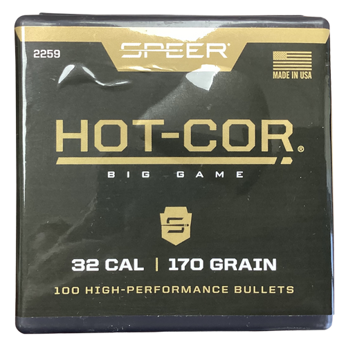 CCI/SPEER/KINETIC Speer 2259 Hot-Cor  32Cal 170gr Soft Point Flat Nose 100 Per Box/5 Case