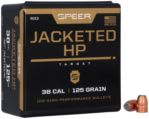 CCI/SPEER/KINETIC Speer 4013 Handgun  38Cal 125gr Jacketed Hollow Point 100 Per Box/5 Case