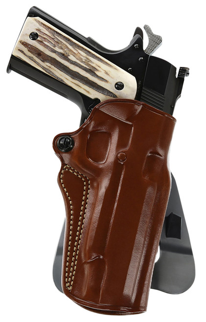 GALCO INTERNATIONAL Galco SM2213R Speed Master 2.0 OWB Tan Leather Paddle Fits 1911 Fits 5" Barrel Left Hand