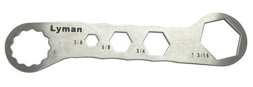 LYMAN PRODUCTS CORP Lyman 7631250 Brass Smith Die Wrench Silver Stainless Steel