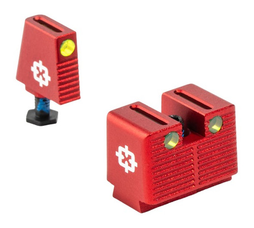 CROSS ARMORY CROSS CRGST-RD      FIBER OPTIC TALL HGHT  GLK RED