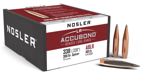 NOSLER INC Nosler 58518 AccuBond Long Range 338Cal 300gr Spitzer Point 100/Box