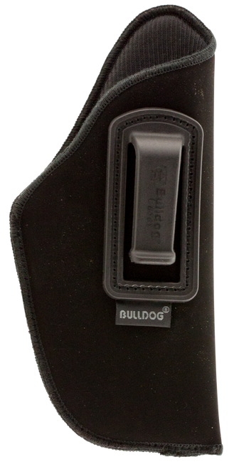 BULLDOG CASE COMPANY Bulldog DIP7 Deluxe  IWB Black Suede Like Belt Clip Fits Glock 19/2.50-3.75" Barrel Right Hand