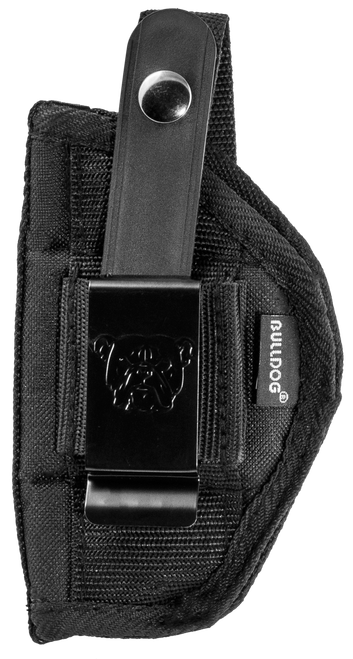 BULLDOG CASE COMPANY Bulldog FSN24 Extreme  OWB Black Nylon Belt Loop/Clip Fits S&W J Frame Fits 2-2.50" Barrel Ambidextrous