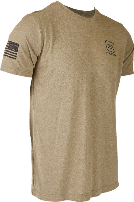 GLOCK INC Glock AP96316 2nd Amendment Tee  Olive Cotton/Polyester Short Sleeve 2XL