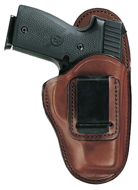 BIANCHI INTERNATIONAL Bianchi 19221 100 Professional  IWB Size 01 Tan Leather Belt Clip Fits Ruger LCR/S&W J Frame 2" Left Hand