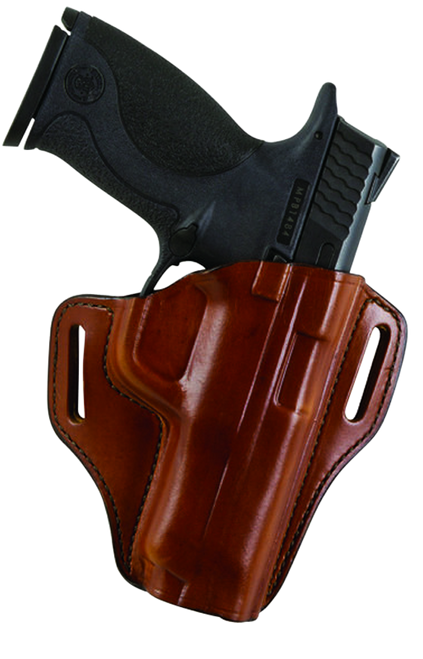 BIANCHI INTERNATIONAL Bianchi 23996 57 Remedy  OWB Size 15 Tan Leather Belt Slide Fits S&W M&P Shield Right Hand