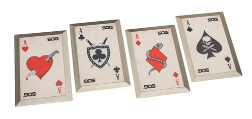SOG KNIVES (GSM OUTDOORS) SOG 33-01-01-43  THROWING DEATH CARDS