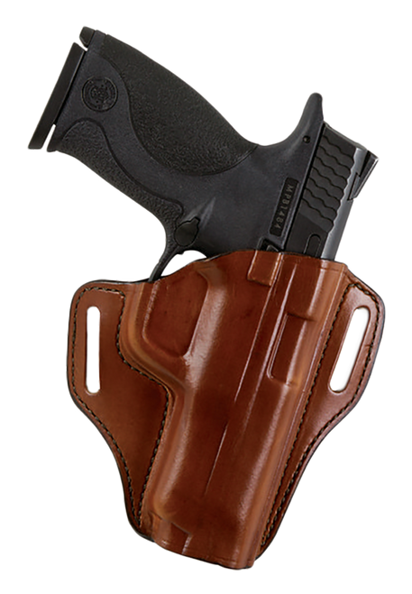 BIANCHI INTERNATIONAL Bianchi 25032 57 Remedy  OWB Size 22A Tan Leather Belt Slide Fits Ruger LCR Right Hand