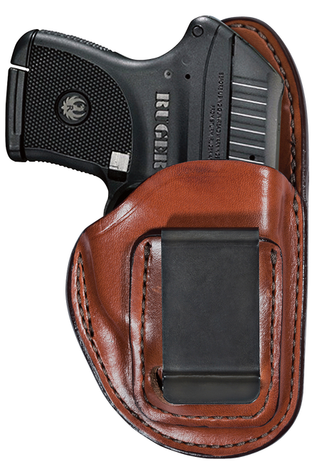 BIANCHI INTERNATIONAL Bianchi 26082 100 Professional  IWB Size 13 Tan Leather Belt Clip Fits S&W M&P Shield 2.0/S&W M&P 1.0 Right Hand