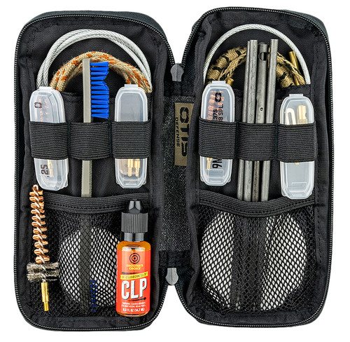 OTIS TECHNOLOGY INC Otis FG9015569 Defender Cleaning Kit Multi-Caliber Handgun/Rifle/13 Pieces Black Nylon Case