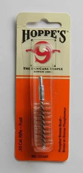 HOPPES RIFLE BRUSH ( EACH ) 50 CAL PHOSPHOR BRONZE ( 10 PER CASE )