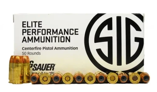 SIG SAUER ELITE V CROWN AMO 45 AUTO 200GR JHP 50RD (10 BOX CASE)