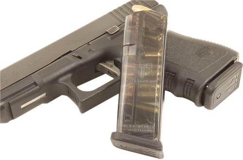 ETS Group GLK1910 Pistol Mags  10rd 9mm Luger Compatible w/ Glock 26/19 Gen1-5 Clear Polymer