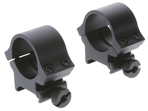 TRUGLO INC (GSM) TruGlo TGTG8961B2 Lightweight Scope Rings  Matte Black 1" High